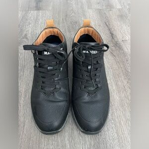 Steve Madden Black Textured Men's Sneakers